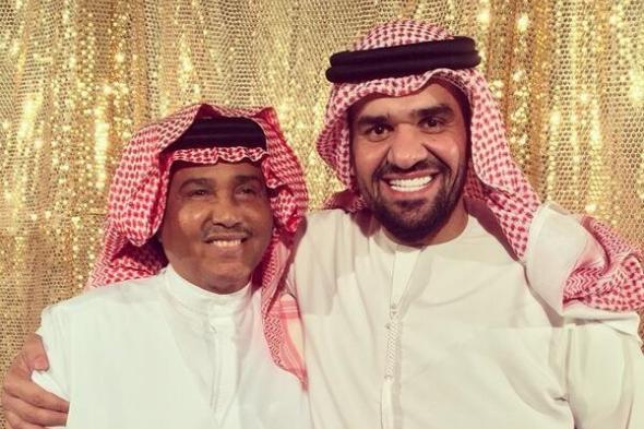 حسين الجسمى يغازل الفنان السعودى محمد عبده بصورة