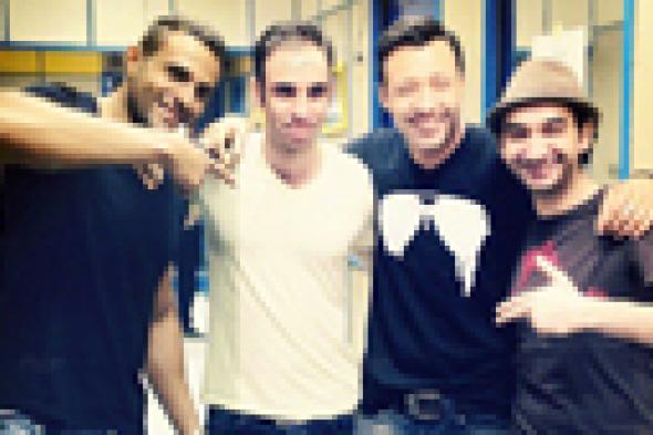 فريق "واما" يصور بوستر ألبومه مع المصور عماد قاسم
