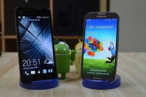 مقارنة بين "جالاكسي إس 5" و "إتش تي سي M8"