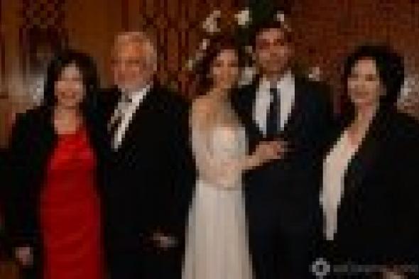 بالصور: سامح الصريطي ونادية فهمي يحتفلان بعقد قرآن ابنتهما