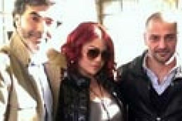 صورة: هيفاء وهبي مع "أفضل ممثلي لبنان" في كواليس "كلام على ورق"