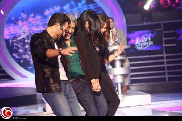 بالصور: دينا فؤاد تغني مع بوسي في "أحلى الأوقات"