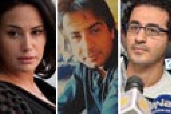 أحمد حلمي وهند صبري ينعيان المدون الراحل باسم صبري