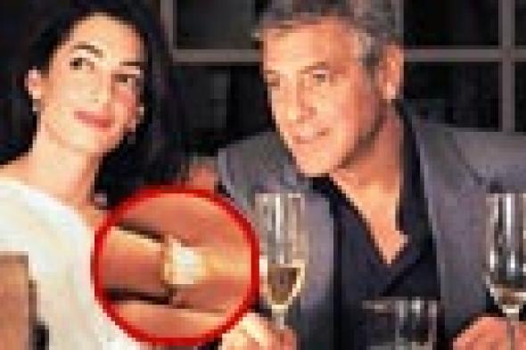 الصورة الأولى لخاتم خطوبة أمل علم الدين خطيبة جورج كلوني