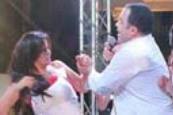 بالفيديو والصور: سما المصري تعتدي بالضرب على فريق "لعنة الفراحنا"