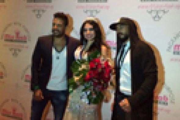 بالصور: حماقي والحسيني في حفل ملكة جمال العرب الأمريكية