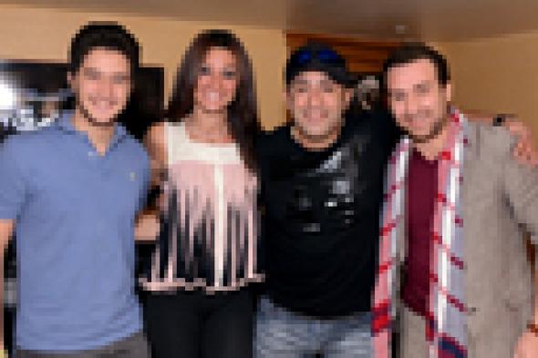 بالصور- السقا وأروى جودة ونضال الشافعي يحتفلون بالنجاح الساحق لـ "الجزيرة 2"