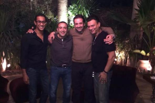 بالصورة: السقا يلتقي كريم عبد العزيز فى السينما بتوقيع مروان حامد