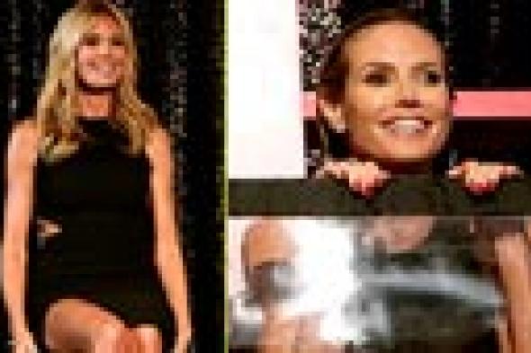 بالفيديو- هايدي كلوم تغطس في حوض ماء لدعم أبحاث سرطان الثدي