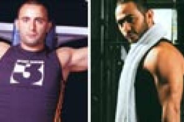 صورة- تامر حسني VS أحمد السقا في "الجيم"