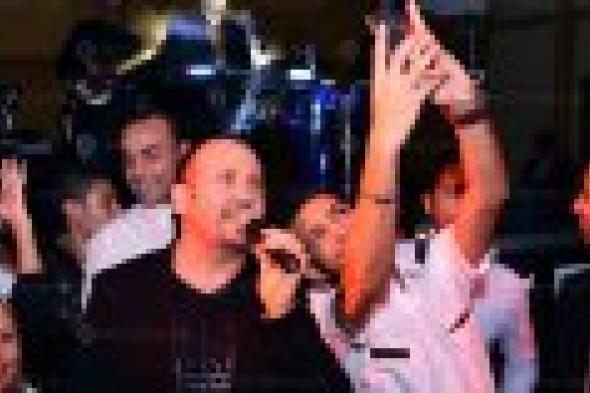 بالصور: هشام عباس ومحمد عدوية يشعلان حفل "أكاديمية الطيران"