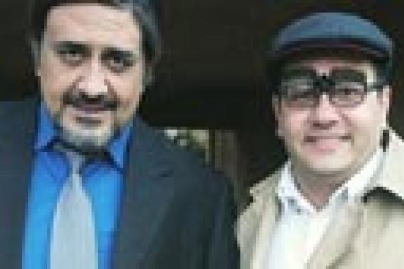 بالصور- إدوارد وخالد سرحان "عيال سيس" مع المخرج أحمد نادر جلال
