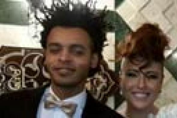 صورة- مي كساب تسرق الأضواء في عقد قرانها على "أوكا" بقصة شعرها