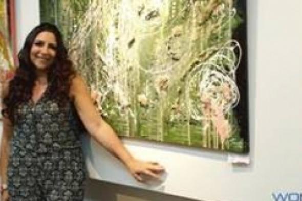 إفتتاح معرض تشكيلي للفنانة اللبنانية  باسكال مسعود في بيروت