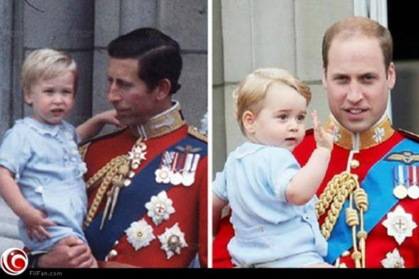 صورة- الأمير جورج يرتدي ثياب والده بعد مرور 31 عاما!