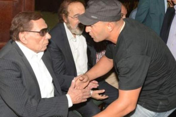 بالصور- عادل إمام وأحمد السقا بين صفوف مودعي نور الشريف