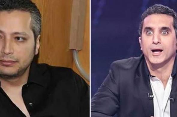 باسم يوسف يسخر من حديث تامر أمين عن #المجلس_الأعلى_للعالم