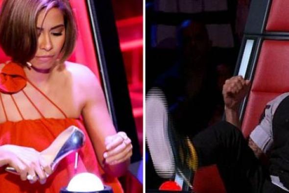 بالفيديو- ريكي مارتن وكايلي مينوج وجيسي جاي اختاروا متسابقي The Voice بالحذاء قبل شيرين.. ولم يطابهم أحد بالاعتذار