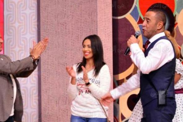 بالصور- محمد فؤاد يدعم "مسرح مصر" بزيارة خاصة