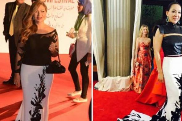 صورة- هاني البحيري متهم بسرقة تصميم فستان ليلى علوي في افتتاح مهرجان القاهرة 37