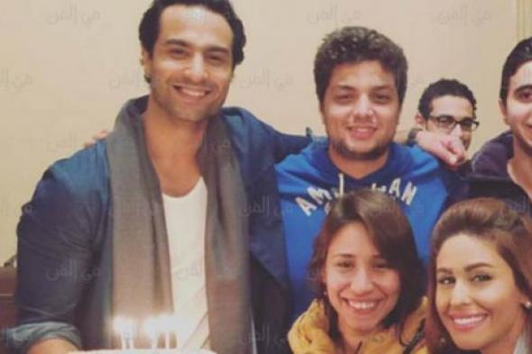 صورة- مي سليم تحتفل بعيد ميلاد كريم فهمي