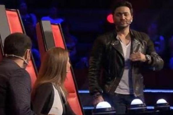 بالفيديو- تامر حسني بعد انبهاره بجويرية حمدي: "يا أستاذ كاظم الصوت ده يخصني"