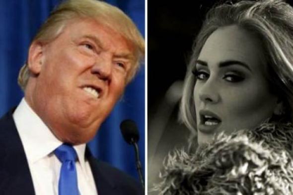 المرشح الرئاسي الأمريكي دونالد ترامب يوقع نفسه في مشكلة مع أديل.. والسبب؟