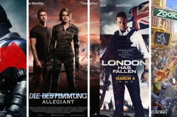 بالفيديو- أفلام مارس 2016: "باتمان" يواجه "سوبر مان" وعودة سلسلة Divergent بجزء ثالث