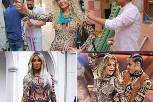 صورة- دومينيك حوراني تلحق بلوبيز ومايا دياب في الإطلالة الإفريقية