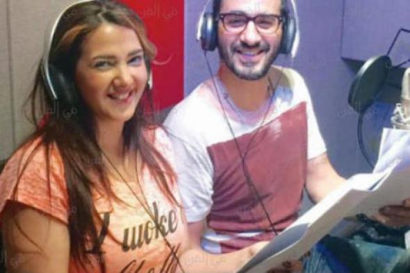 أحمد حلمي ودنيا سمير غانم يصوران الملصقات الدعائية لـ "ألماظ حر" في شرم الشيخ