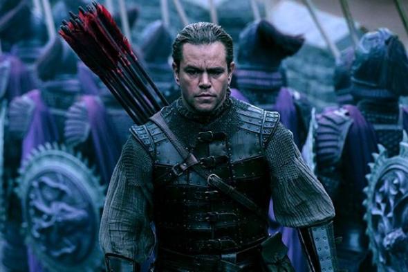 بالفيديو- مات ديمون يحارب التنانين في فيلم The Great Wall.. وانتقادات بسبب بشرته البضاء
