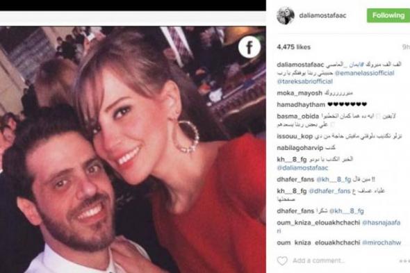 حذف تهاني الفنانات لإيمان العاصي وطارق صبري تزيد من الشائعات حول خطبتهما