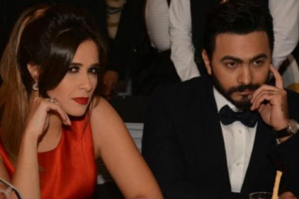 صورة- ياسمين عبد العزيز تزور تامر حسني
