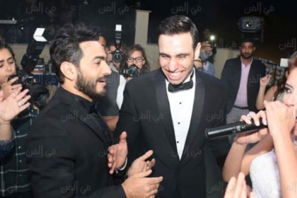 بالصور- ظهور نادر لزوجة أحمد الشامي