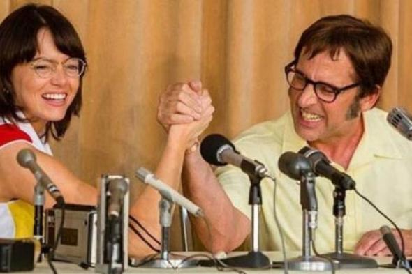 بالفيديو- إيما ستون تخوض مواجهة مصيرية أمام ستيف كاريل لحسم معركة الجنسين