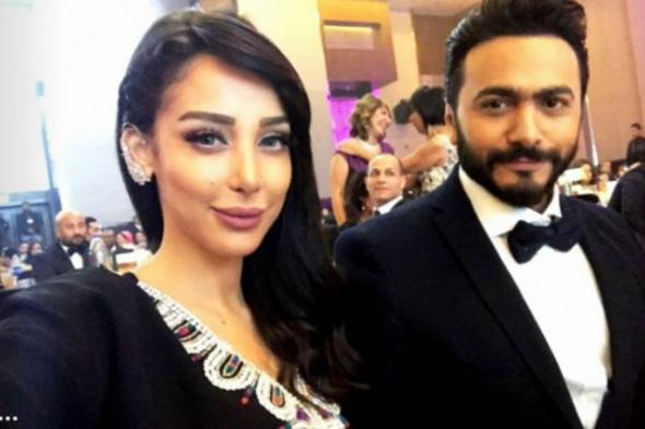 بالفيديو- هكذا تحدث تامر حسني عن خلافاته مع زوجته بسمة بوسيل