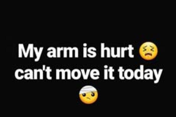 صورة- مي عز الدين تكشف عن إصابتها في كتفها