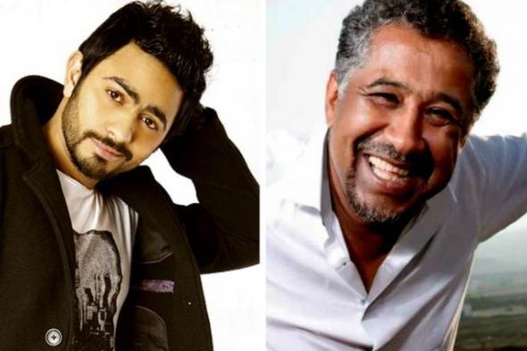 بالصور- تامر حسني يستعد لـ "دويتو" جديد مع الشاب خالد