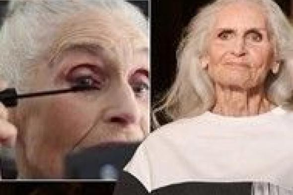 بالفيديو.. عمرها 89 عاماً وتعمل في مجال عرض الأزياء!