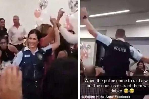 بالفيديو: عناصر من الشرطة تداهم عرسا لبنانيا.. وما حصل بعدها مفاجئ!