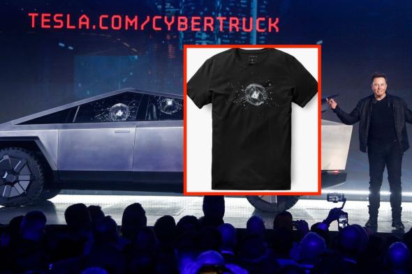 تيسلا تحول حادثة كسر زجاج Cybertruck إلى قميص
