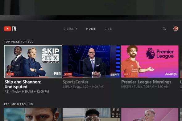 يوتيوب تطلق تطبيق YouTube TV لبلاي ستيشن 4