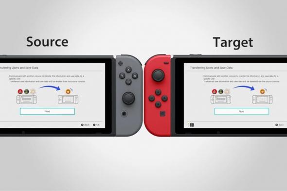 كيفية نقل بيانات المستخدم بين جهازي Nintendo Switch