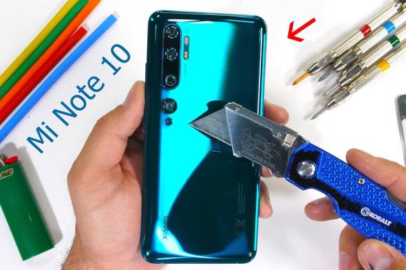 شاهد اختبار المتانة لأفضل هواتف شاومي Mi Note 10
