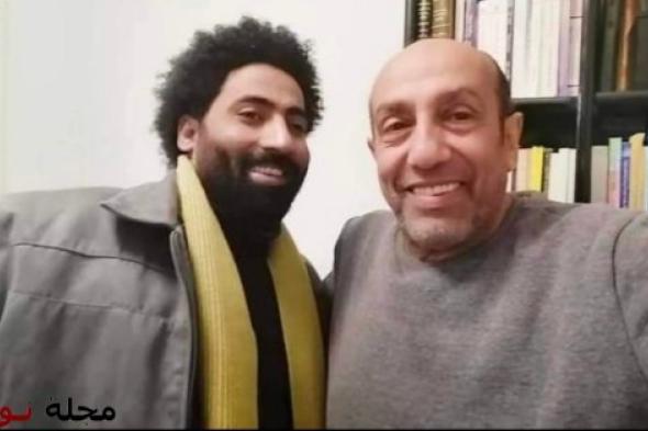 لقطة ودية تجمع المخرج أحمد بوجي والفنان أحمد صيام داخل بلاتوه التصوير